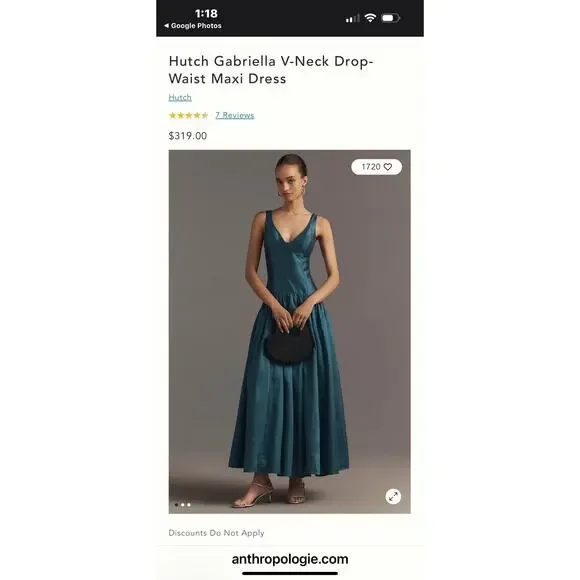 Hutch Women's Gabriella V-Neck Drop Waist Maxi Dress Sleeveless Size 8 NWOT  is available for purchase on au PAY Market - Imported Goods Online Store  Co.Ltd. | au PAY Market - Online